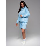 Ombre Unisex sweat shorts with drawstring waist - blue | ePonuda.com