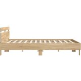  Okvir za krevet s uzglavljem i LED boja hrasta sonome 180x200cm | shoptok.hr
