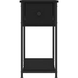  Noćni ormarić crni 30 x 60 x 60 cm od konstruiranog drva | Eponuda.com