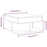  Stol za kavu staro drvo 55x55x30 cm konstruirano drvo | shoptok.hr