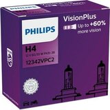 Philips VisionPlus H4 12342VPC2 auto sijalice 12V 60/55W, par Cene