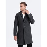 Ombre Men's lightweight single-breasted coat - graphite | shoptok.hr