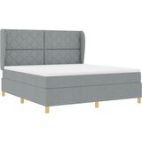  Krevet s opruga kutije Svijetlo siva 200 x 180 cm tkanina | shoptok.hr
