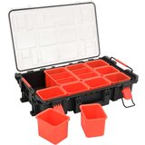 vidaXL Prenosni letalski kovček črn 55,5x34,5x13,5 cm PP | Shoptok.si