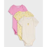 Sinsay Set od 3 pamučna bodyja s motivom limuna | shoptok.hr
