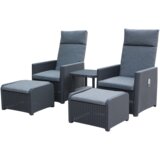 Molarem Home garnitura vrtnog namještaja - 2 fotelje + 2 taburea Cijene