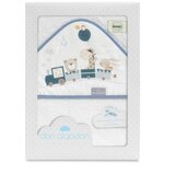 Interbaby ručnik s kapuljačom Žirafa 100x100 Dark Blue | shoptok.hr