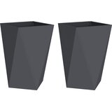  Sadilica 2 pcs Antracit 50 x 50 x 75 cm Čelik | shoptok.hr