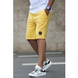 Madmext Ripped Detailed Yellow Casual Shorts 2923
