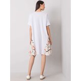 Italy Moda Dress-DHJ-SK-13117.41P-white-beige | Shoptok.si