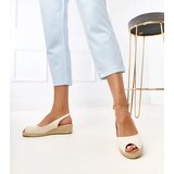 Gemre Beige wedge espadrille sandals Nevarez | shoptok.hr