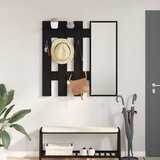  Vješalica za kapute na zidu Zidne Crni hrast 100 x 10 x 100 cm | shoptok.hr