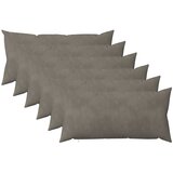  Presvlaka za jastuk 6 pcs HEERLEN Svjetlosiva 40 x 70 cm Baršun | shoptok.hr