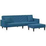 vidaXL 2-dijelni set sofa s jastucima plavi baršunasti | shoptok.hr