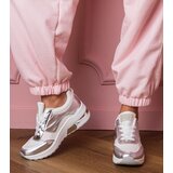 Gemre White sneakers with rhinestones and metallic insert Garsi | Shoptok.si