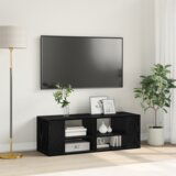 vidaXL TV ormar Crni hrast 102 x 35 x 35 cm Konstruirano drvo Cijene