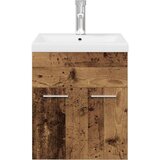  Ormarić za sudoper ugradbenim umivaonikom i slavinom Staro drvo Smeđa 41 x 38.5 x 46 cm | Shoptok.si
