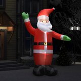  Ukrasni Djed Mraz na napuhavanje s LED svjetlima IP44 3 m | shoptok.hr