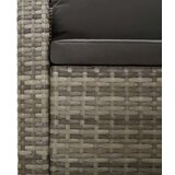  Sedežna garnitura 6-delna z blazinami siv poli ratan | Shoptok.si