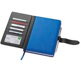  NOTES A5 CRTE 256L OD UMJETNE KOŽE SA PROSTOROM ZA KREDITNE KARTICE MACMA 2008804 PLAVO-CRNI | shoptok.hr