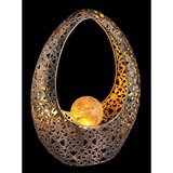 Globo Solarna svetilka Deko (LED, IP44, zlata) | Shoptok.si