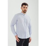 Legendww muska lanena kosulja sa ruskom kragnom i prugama -regular fit | ePonuda.com