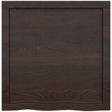  Polica tamnosmeđa 60x60x(2-6) cm od obrađene hrastovine | shoptok.hr