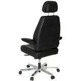 MID.YOU Pisarniški Stol 24 Hours, Pravo Usnje. Črna | Shoptok.si