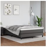  Vzmetnica z žepkasto vzmetjo siva 140x190x20 cm umetno usnje | Shoptok.si