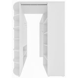 CARRYHOME PREHODNA KOTNA OMARA, siva, bela | Shoptok.si