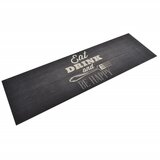 vidaXL Kuhinjska preproga pralna kuhinjska tema črna 60x180 cm žamet Cene