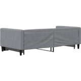  Dnevni krevet na razvlačenje svjetlosivi 90 x 200 cm od tkanine | shoptok.hr