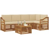  Set vanjskih sofa 6 kom. Prirodna i bež Poliester | shoptok.hr