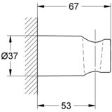 Grohe zidno držalo rainshower (27056000) Cene