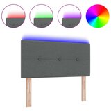  LED vzglavnik s gumbi, temno sivo, 100 cm, blago, (22052963) | Shoptok.si