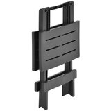  Zložljiva vrtna miza antracitna 45x43x50 cm plastika, (20625623) | Shoptok.si