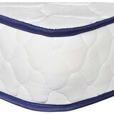  Postelja z vzmetnico iz sp. pene belo umetno usnje 90x200 cm, (20938626) | Shoptok.si