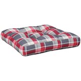  Jastuk za palete crveni karirani 58 x 58 x 10 cm od tkanine | shoptok.hr