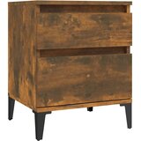  Noćni ormarići 2 kom boja dimljenog hrasta 40x35x50 cm | Eponuda.com