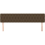  Uzglavlja tamnosmeđa 180x7x78/88 cm od tkanine | shoptok.hr