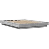  Okvir za krevet s LED svjetlima boja hrasta 140 x 200 cm drveni | shoptok.hr