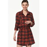 Dewberry Z6669 WOMEN'S SHIRT-RED-NAVY BLUE | shoptok.hr