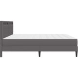  Krevetna konstrukcija Siva 200 x 200 cm Umjetna koža | shoptok.hr