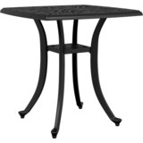  Vrtni stol crni 53 x 53 x 53 cm od lijevanog aluminija | shoptok.hr
