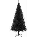 vidaXL umjetno božićno drvce sa stalkom crno 180 cm PVC | shoptok.hr