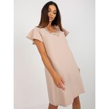 RUE PARIS Dress-WN-SK-VE45.09-beige | Shoptok.si