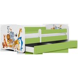  Drveni dječji krevet ŽIVOTINJSKO DRUŠTVO s ladicom - 160x80 cm rozi | shoptok.hr