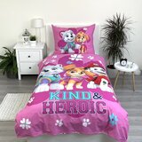 Jerry Fabrics Rožnata enojna bombažna otroška posteljnina 140x200 cm Paw Patrol "Heroic" – | Shoptok.si