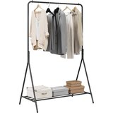  Stalak za odjeću s pohranom Crna 100 x 56 x 154 cm Čelik | shoptok.hr