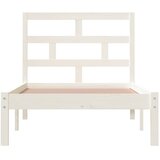  Okvir za krevet od masivne borovine bijeli 90 x 200 cm | shoptok.hr